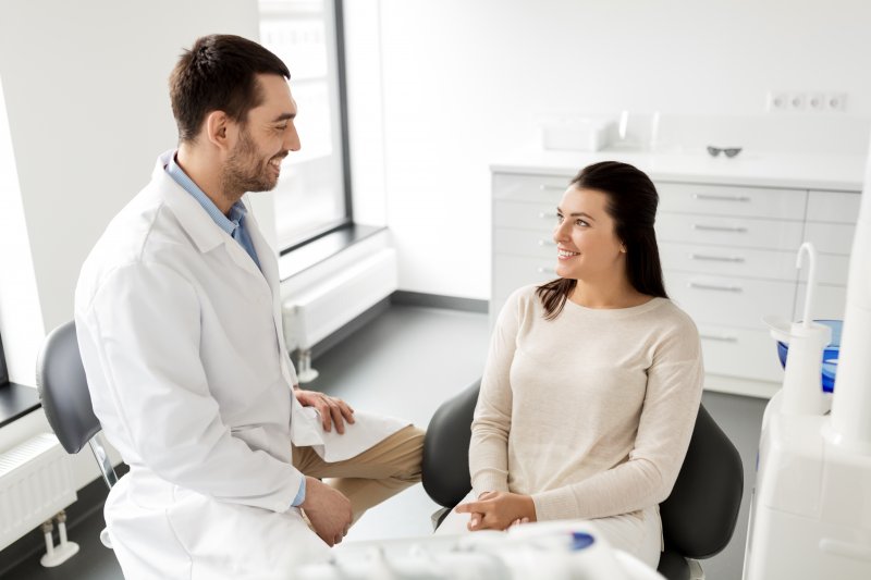 Patient at dentist in Freedom